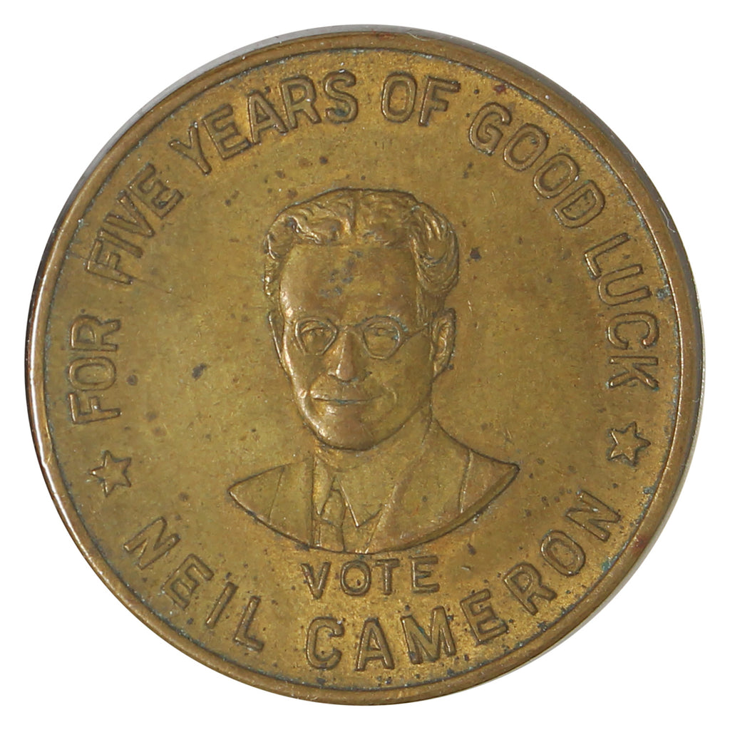 1939 Vote Neil Cameron Toronto Political Medallion