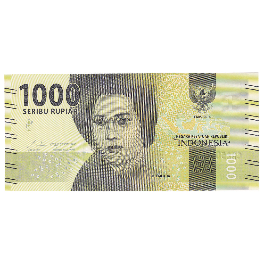 Indonesia 2016 1000 Rupiah Note, Pick #154, UNC