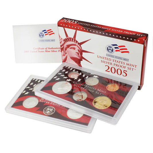 2005 S USA Silver Proof Set (Some light toning)