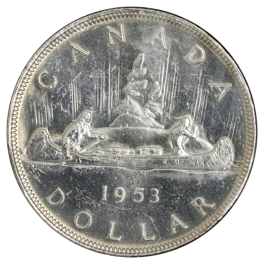 1953 NSS Canada Dollar AU-UNC (AU-55) Impaired