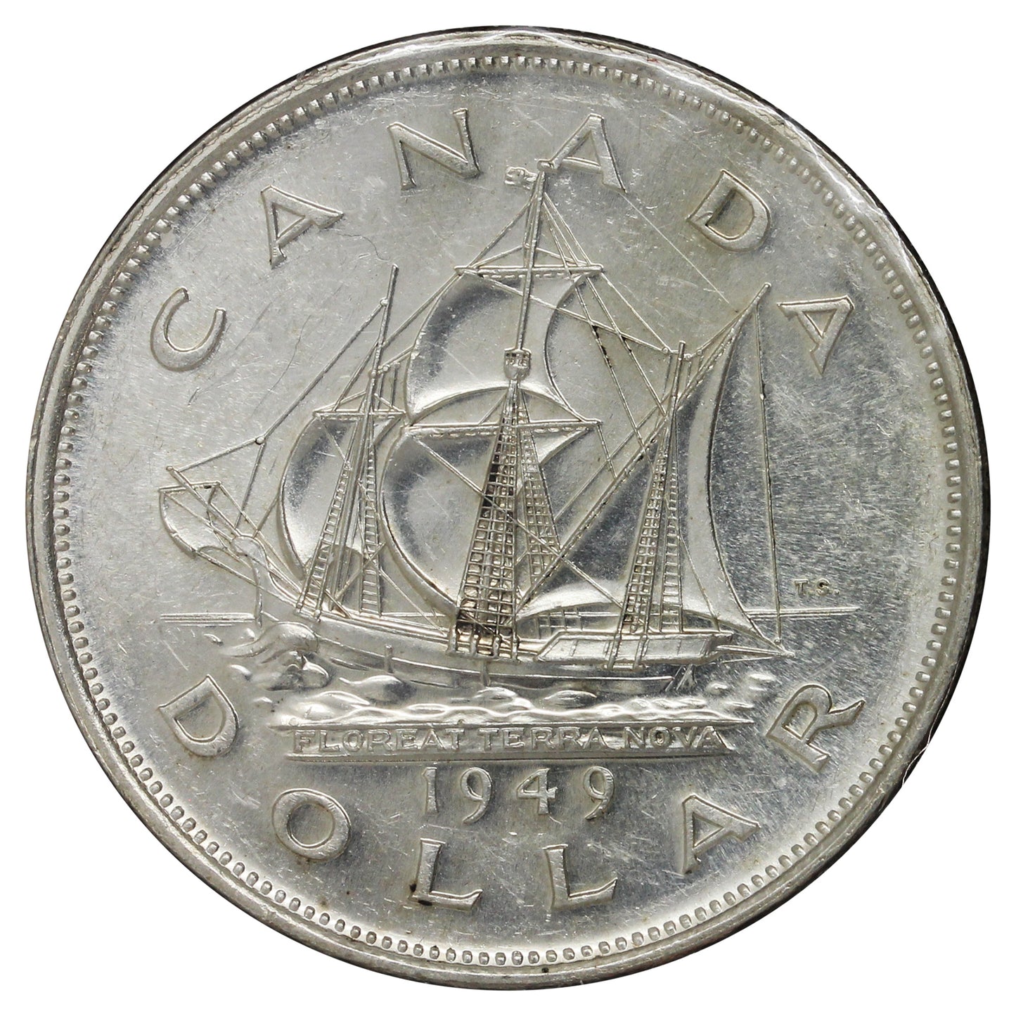 1949 Canada Dollar EF-AU (EF-45) Impaired