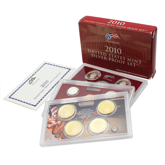 2010 S USA Silver Proof Set (Light issues)