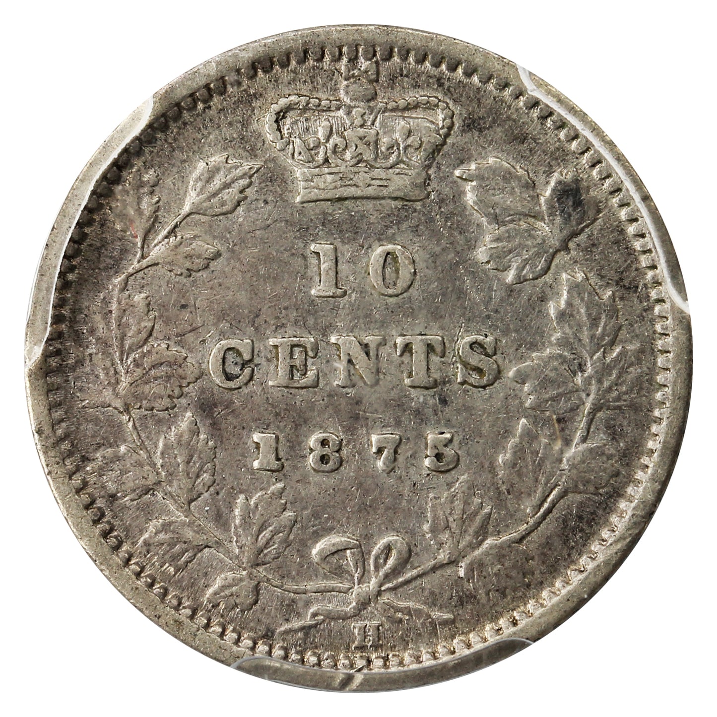 1875H Canada 10-cents PCGS Certified XF-40