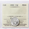 1900 Canada 10-cents ICCS Certified MS-66