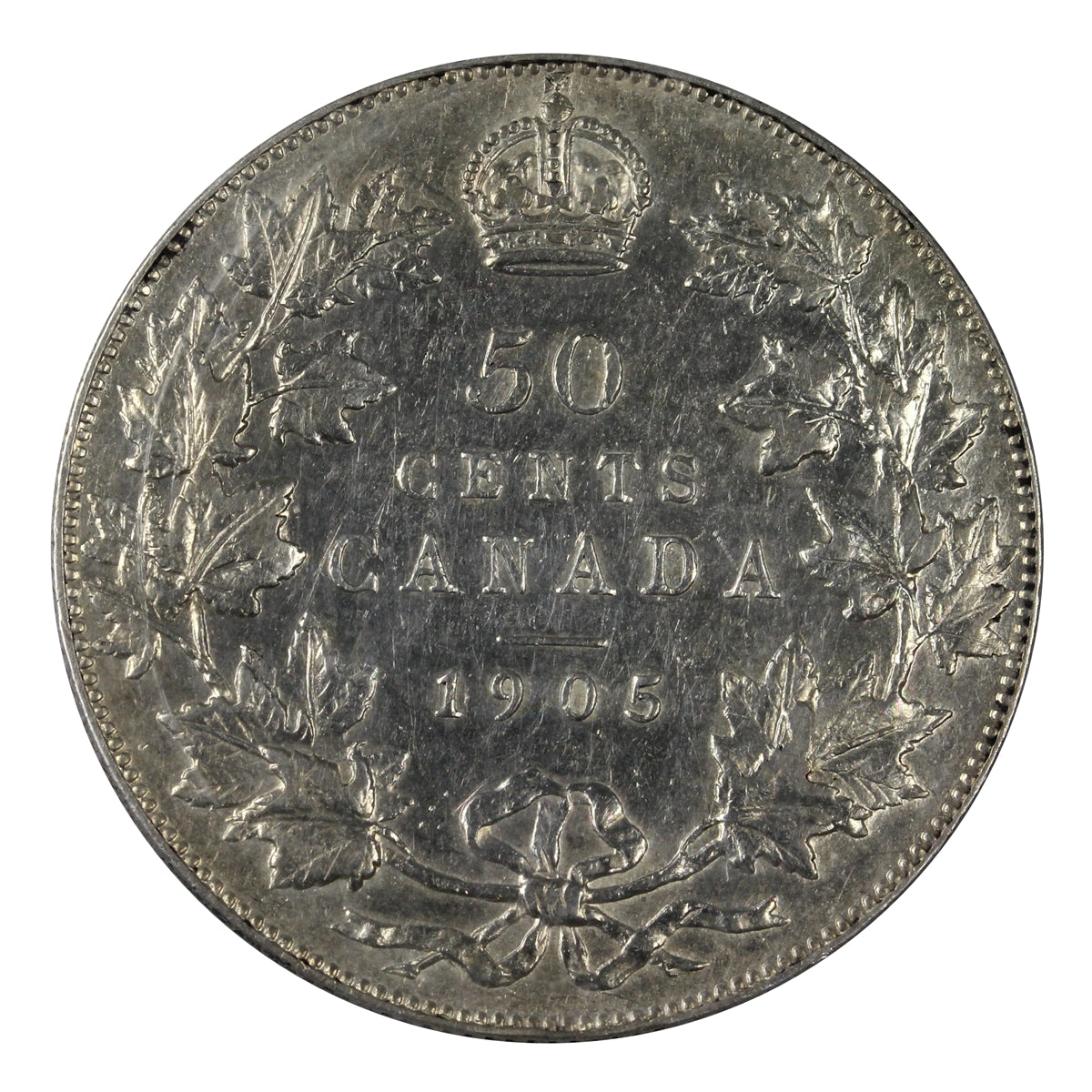 1905 Canada 50-cents ICCS Certified EF-45