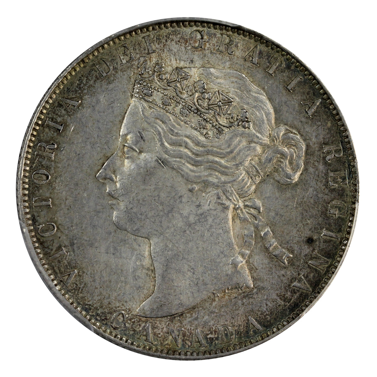 1888 Obv. 2 Canada 50-cents PCGS Certified AU-53