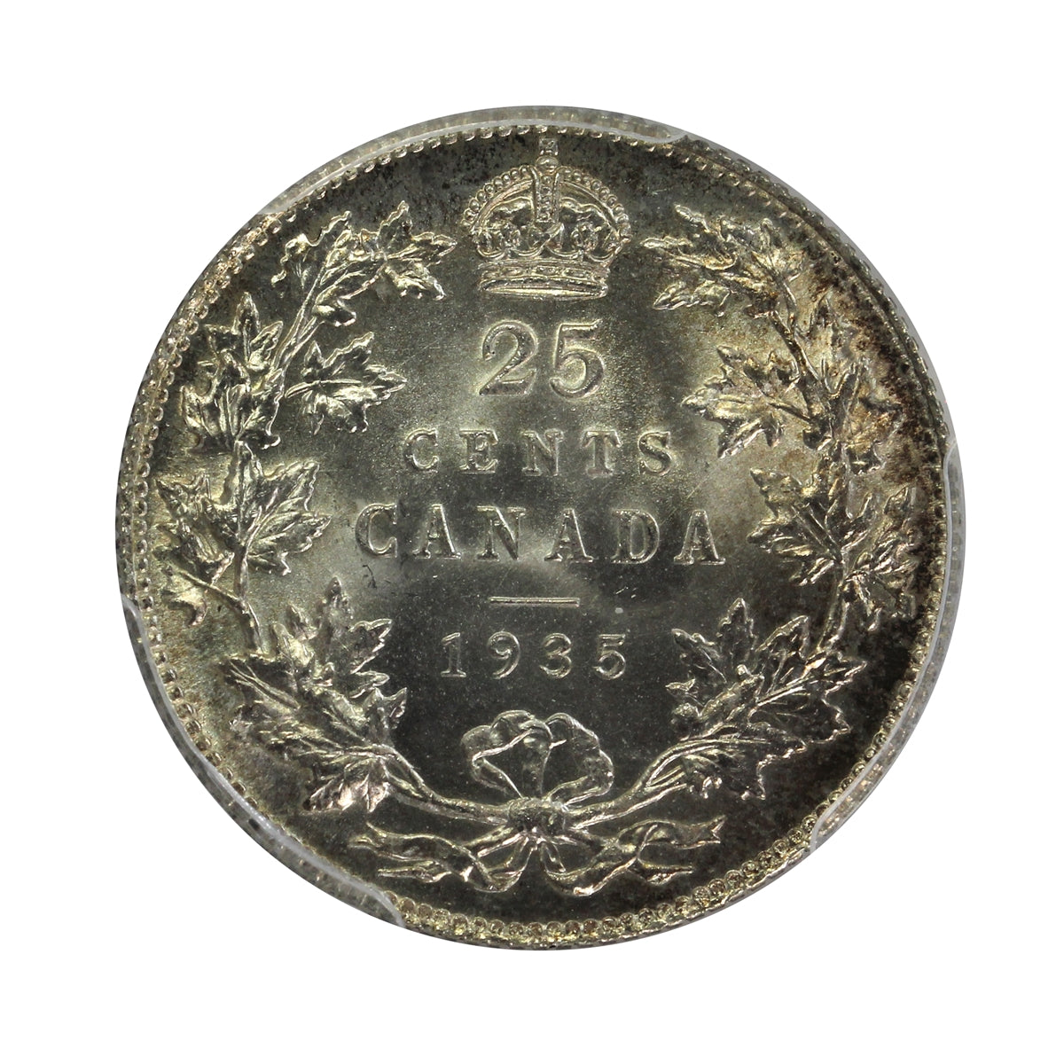 1935 Canada 25-cents PCGS Certified MS-65