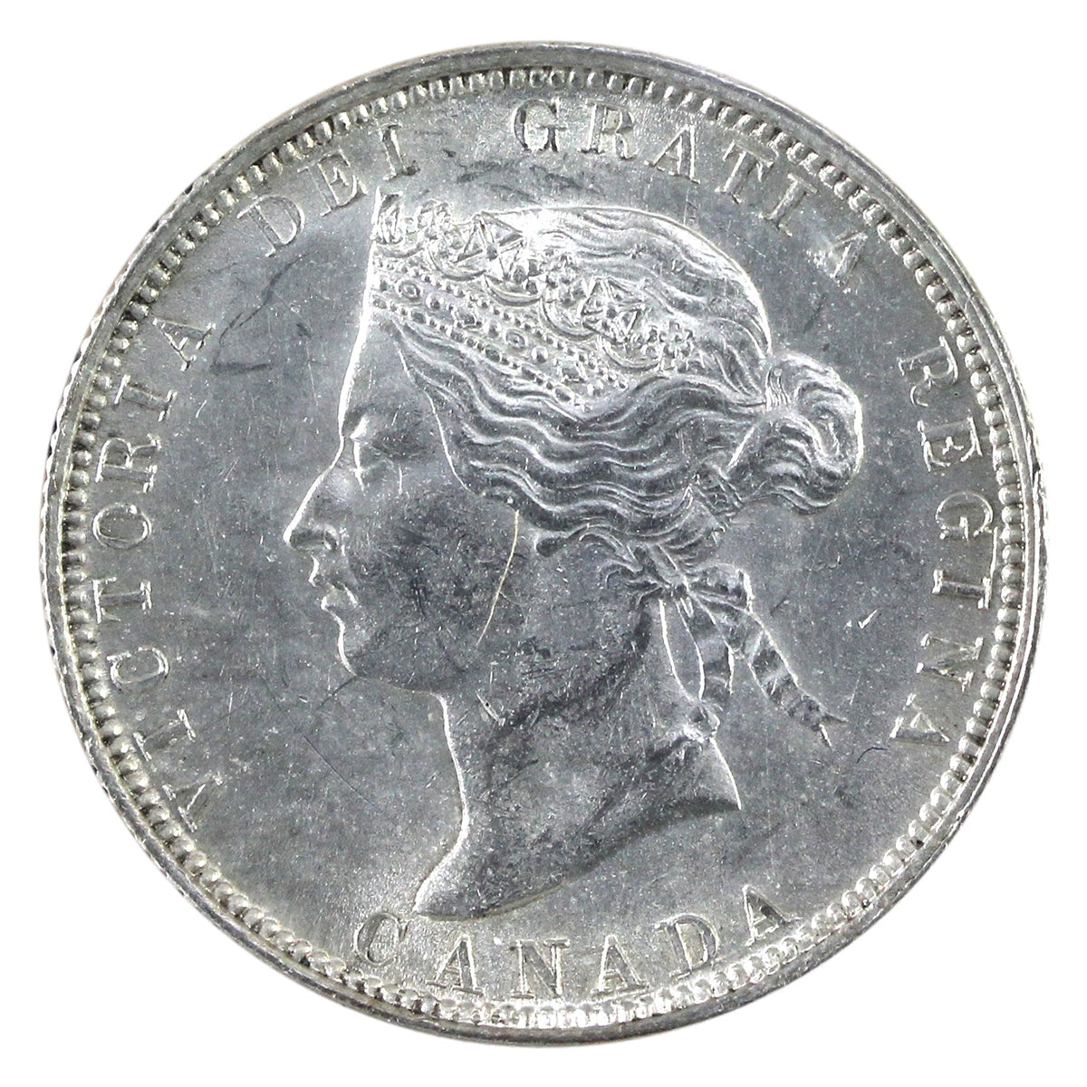 1881H Canada 25-cents ICCS Certified MS-62