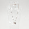 Lady's Sterling Silver Rose Gold Plated Dragonfly Necklace - 16"