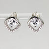 Lady's Sterling Silver Multi-Stone Stud Earrings