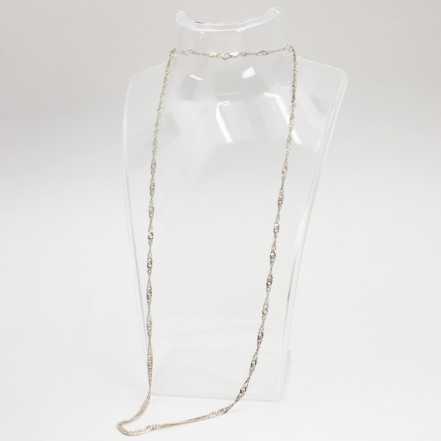 Unisex Sterling Silver Rope Link Necklace - 22"