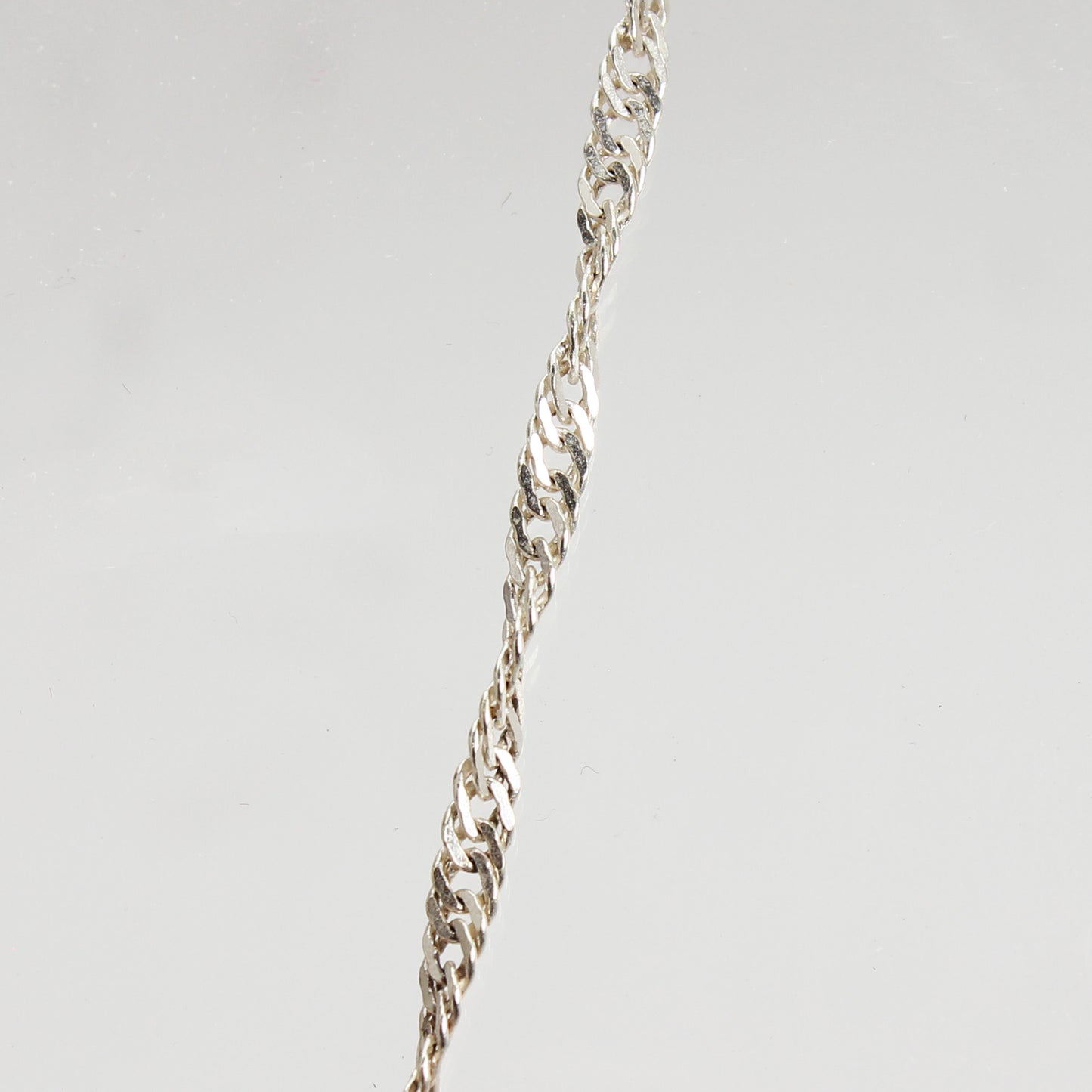 Unisex Sterling Silver Rope Link Necklace - 22"