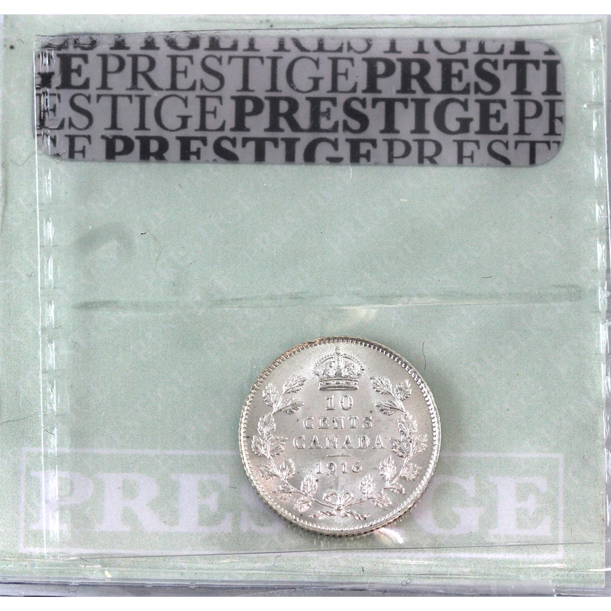 1916 Canada 10-cents, Prestige Certified AU-58