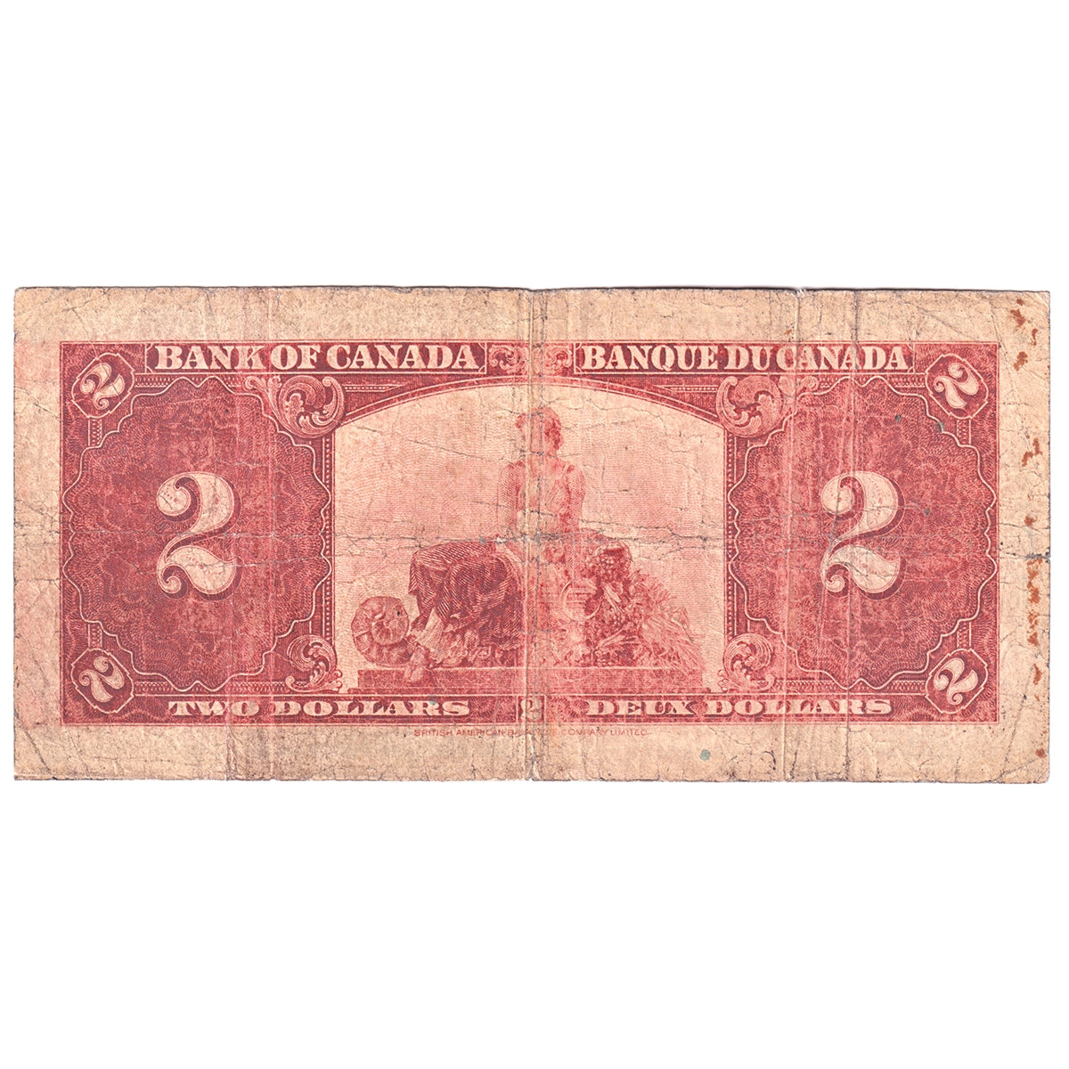 BC-22a 1937 Canada $2 Osborne-Towers, B/B, Fine