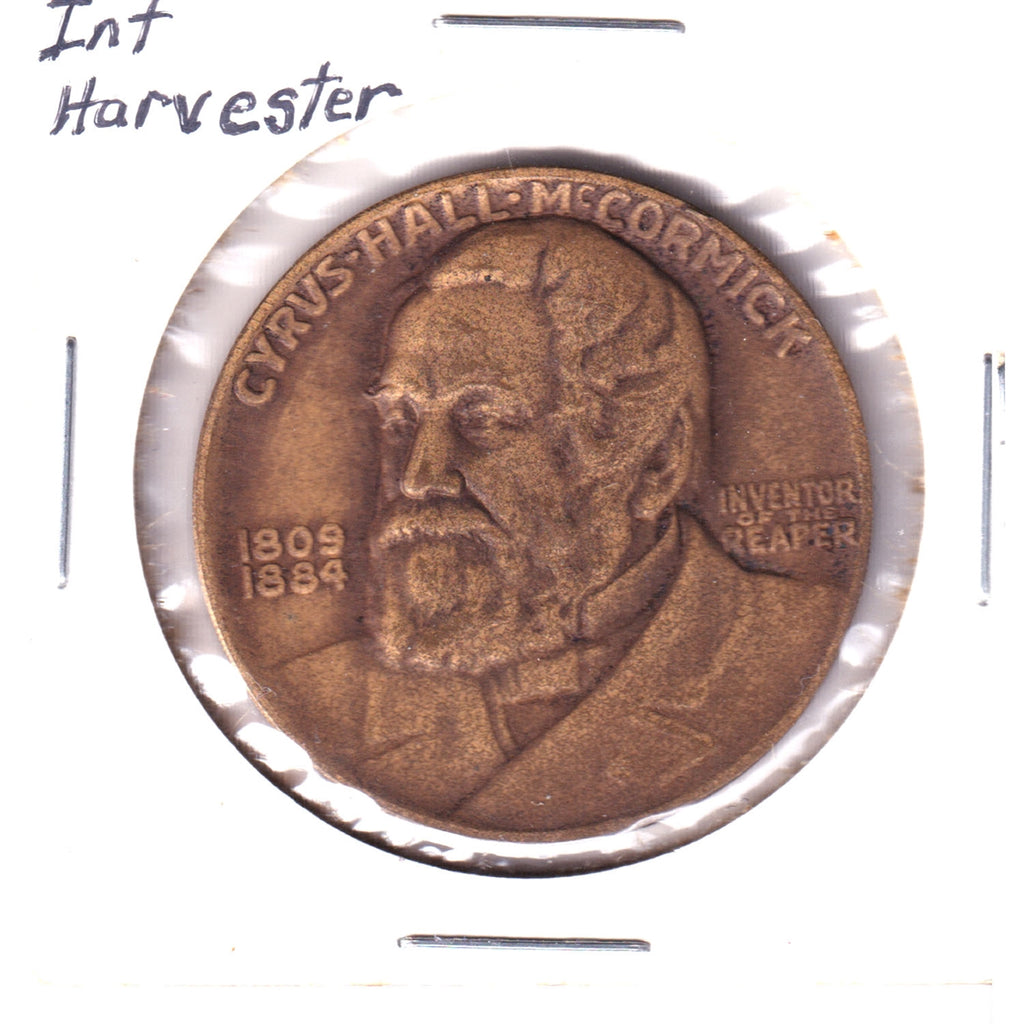 1931 International Harvester Company Centennial of Reaper Medallion (Minor corrosion)