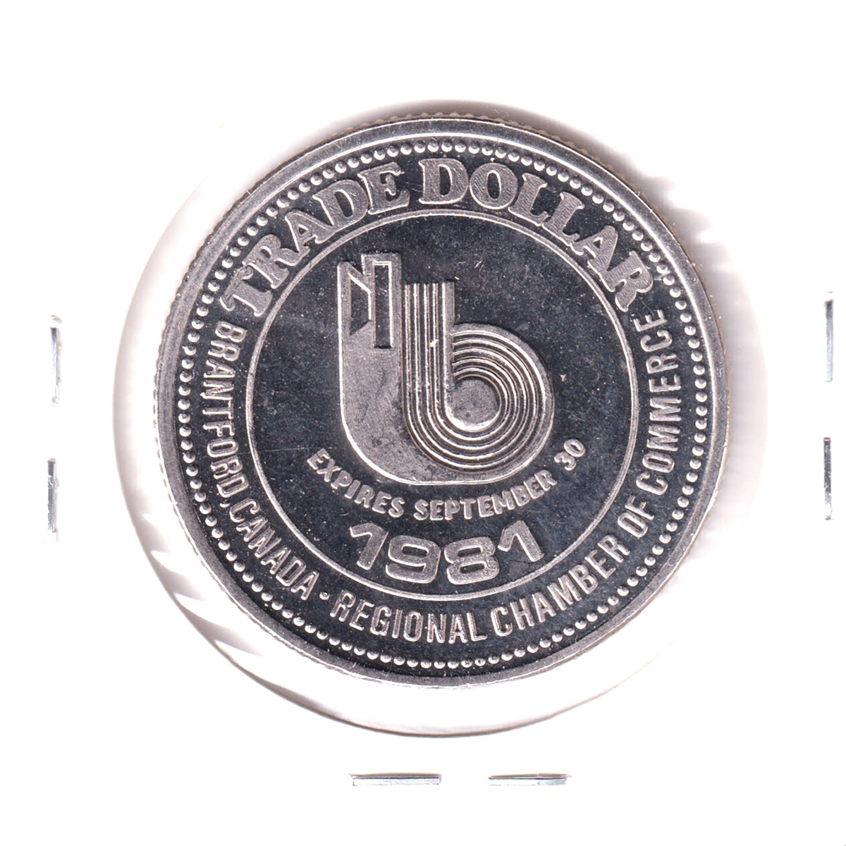 1981 Brantford, ON, Trade Dollar Token: Alexander Graham Bell Homestead