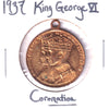 1937 King George VI & Queen Elizabeth Coronation Medalet (Wear & corrosion spots)