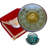 2000 Canada $15 Year of the Dragon Sterling Silver & Gold Plated Cameo (Lightly Toned)