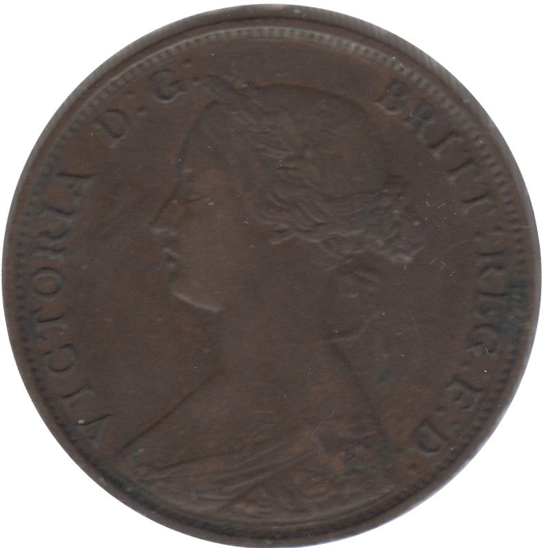 1861 New Brunswick 1-cent F-VF (F-15)