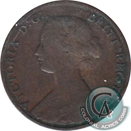 1861 New Brunswick 1-cent G-VG (G-6)