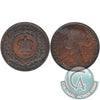 1864 Short 6 New Brunswick 1-cent Fine (F-12)