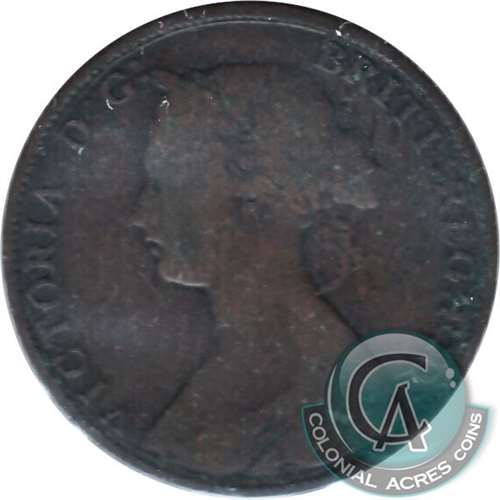 1864 Short 6 New Brunswick 1-cent Good (G-4)