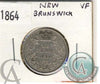 1864 New Brunswick 20-cents Very Fine (VF-20) $