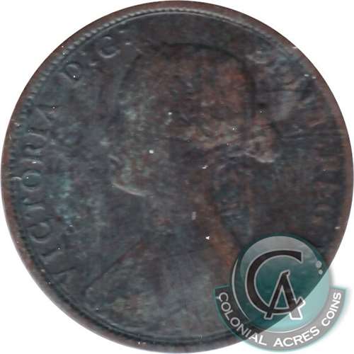 1861 Large Bud Nova Scotia 1-cent G-VG (G-6)