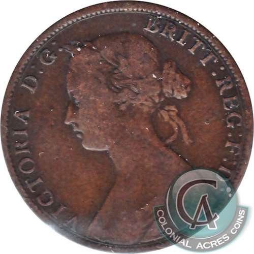 1861 Large Bud Nova Scotia 1-cent VG-F (VG-10)