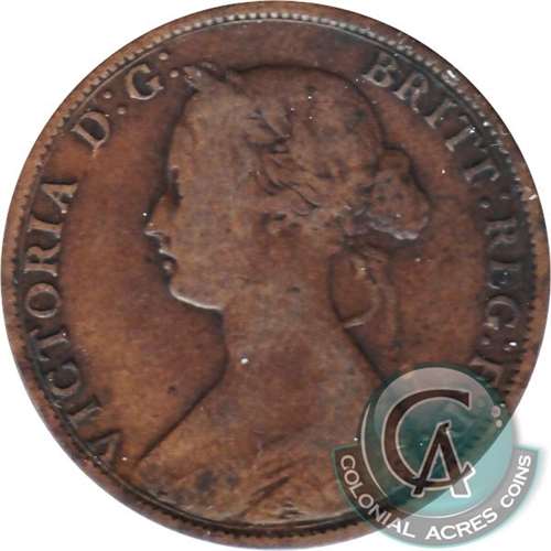 1861 Small Bud Nova Scotia 1-cent Very Good (VG-8)