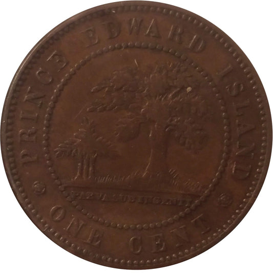 1871 Prince Edward Island 1-cent F-VF (F-15)