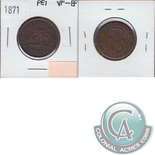 1871 Prince Edward Island 1-cent VF-EF (VF-30)