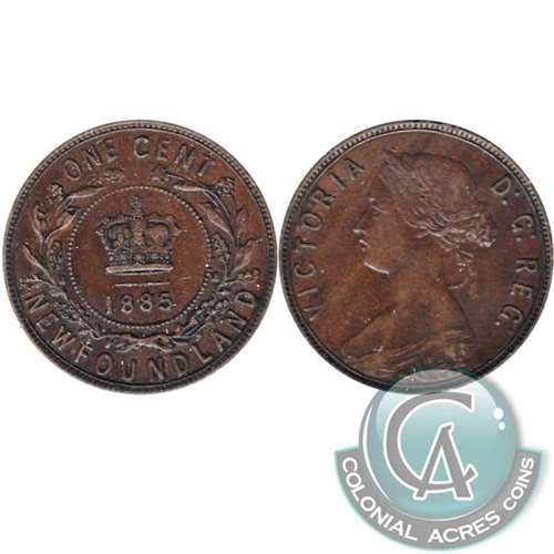 1885 Newfoundland 1-cent VF-EF (VF-30) $