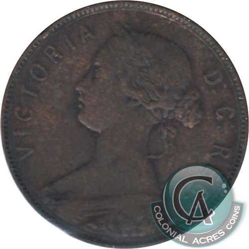 1885 Newfoundland 1-cent VG-F (VG-10) $