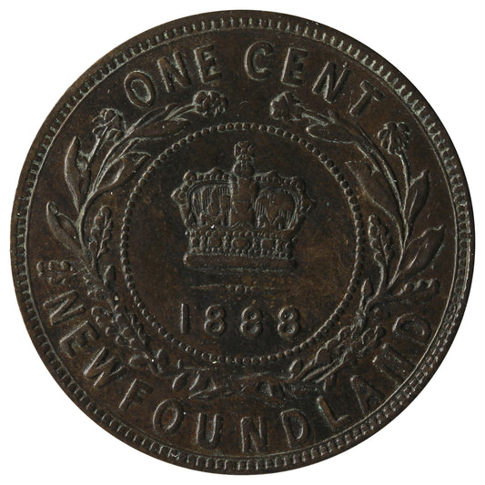 1888 Newfoundland 1-cent VF-EF (VF-30) $