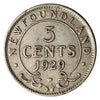 1929 Newfoundland 5-cents VF-EF (VF-30)