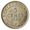 1940C Newfoundland 5-cents AU-UNC (AU-55) $