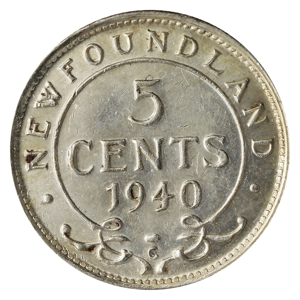 1940C Newfoundland 5-cents EF-AU (EF-45)