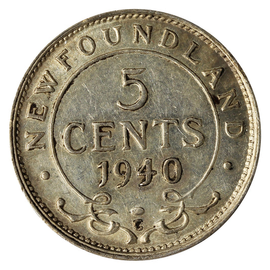 1940C Newfoundland 5-cents Extra Fine (EF-40)