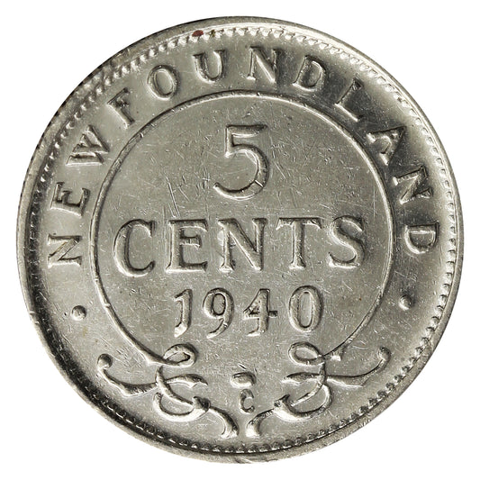 1940C Newfoundland 5-cents Very Fine (VF-20)