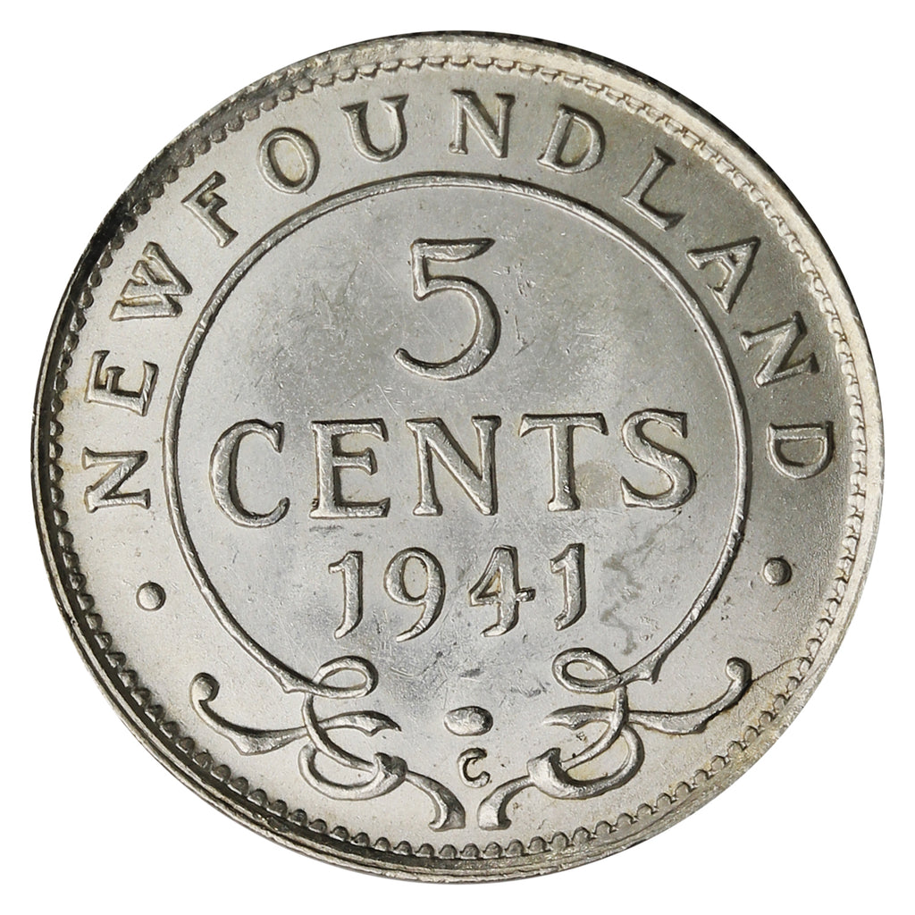 1941C Newfoundland 5-cents UNC+ (MS-62)