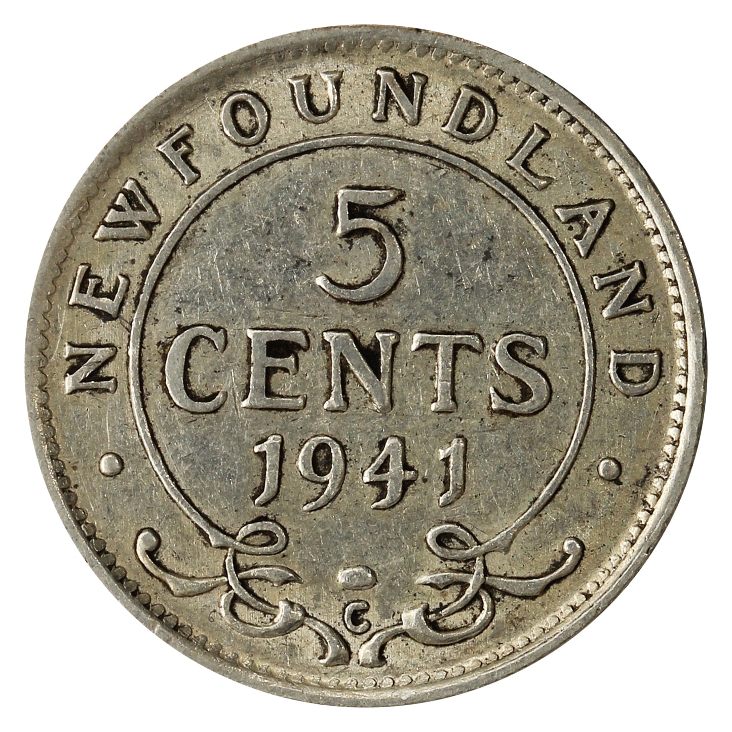 1941C Newfoundland 5-cents Very Fine (VF-20)