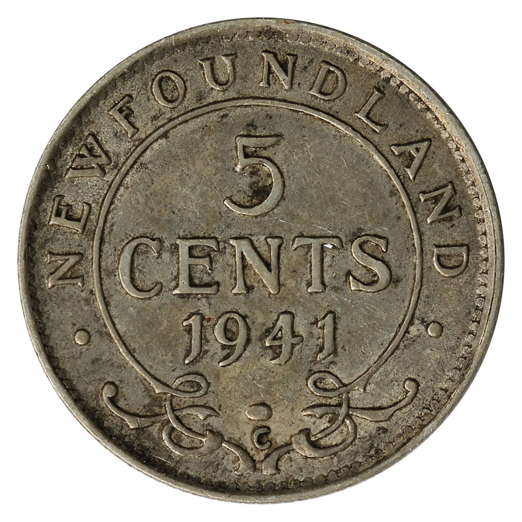 1941C Newfoundland 5-cents VF-EF (VF-30)