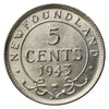 1943C Newfoundland 5-cents AU-UNC (AU-55)