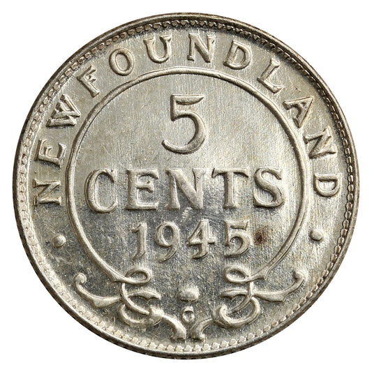 1945C Newfoundland 5-cents EF-AU (EF-45)