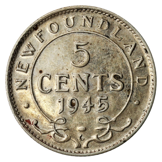 1945C Newfoundland 5-cents Extra Fine (EF-40)