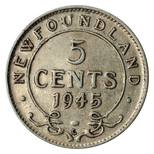 1945C Newfoundland 5-cents Very Fine (VF-20)