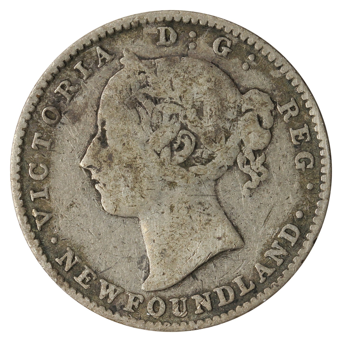 1890 Newfoundland 10-cents VG-F (VG-10)