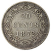 1872H Newfoundland 20-cents F-VF (F-15) $