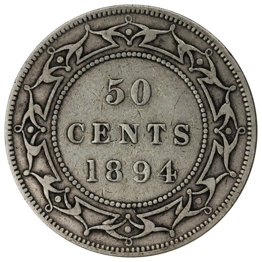 1894 Newfoundland 50-cents VG-F (VG-10)